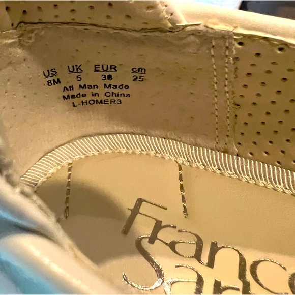 NWOT•FRANCO SARTO•Platform Shoes Hydee OffWhite Basket Weave Loafers 
SIZE 8 - Picture 11 of 12